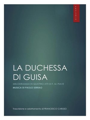 cover image of P. SERRAO--Preludio dall'Opera "La Duchessa di Guisa"